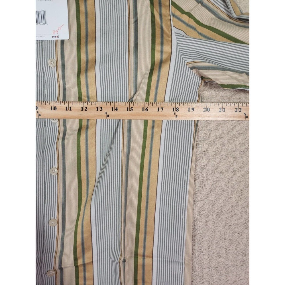 Claiborne Shirt Mens Small S‎ Modern Cotton Button Up Striped Collared NWT - Picture 7 of 12